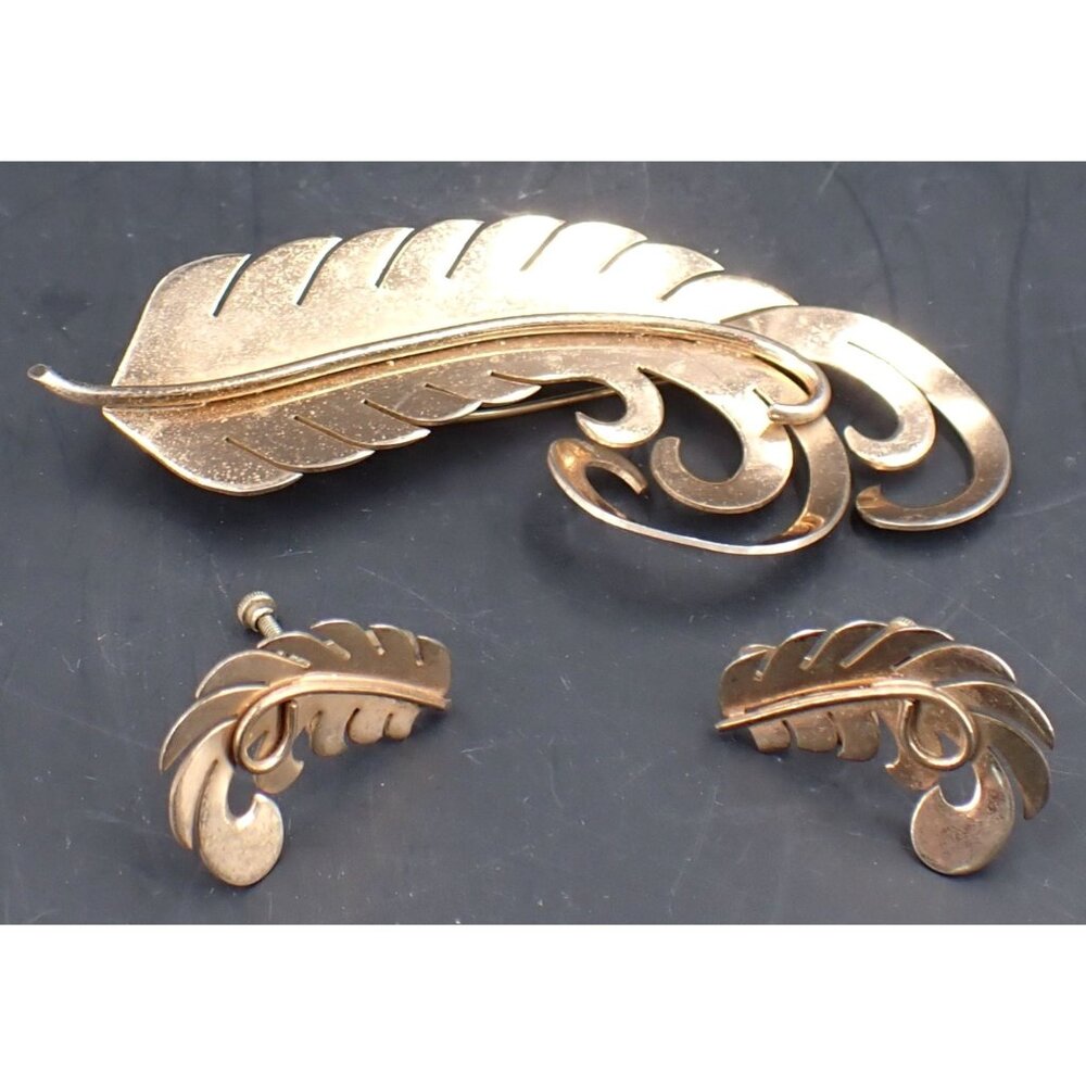 Vintage Demi Parure Brooch Earrings Sterling Silver Ernest Steiner
